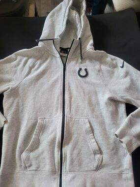 Nike Indianapolis Colts Gray Full-Zip Hoodie